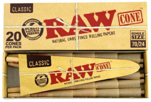 Raw Classic 70/24 Cones 20pcs 12pk