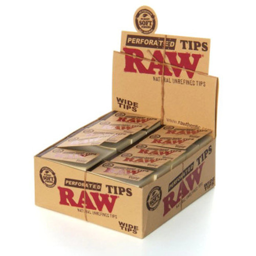 Raw Wide Perforated Tips 50ct
