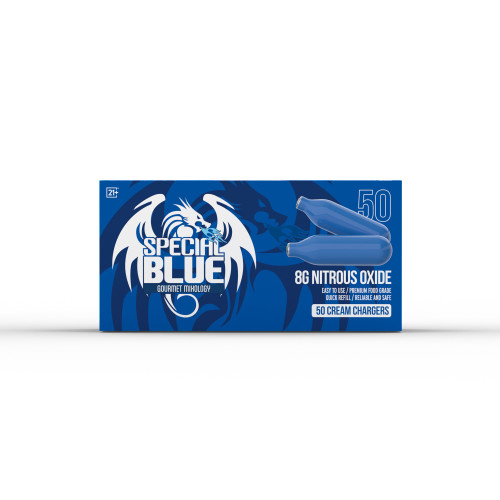 Special Blue Cream Chargers (50 Pack)