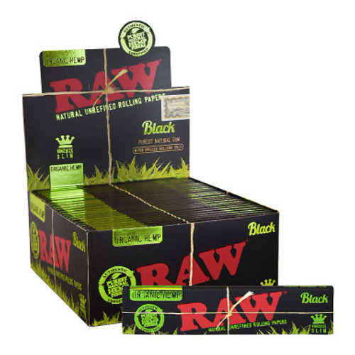 Raw Black Organic King Size Slim 50pcs