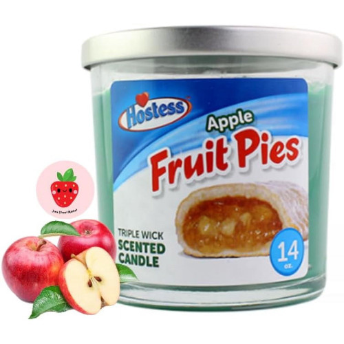 Branded Candles 14oz Hostess Apple Pie single