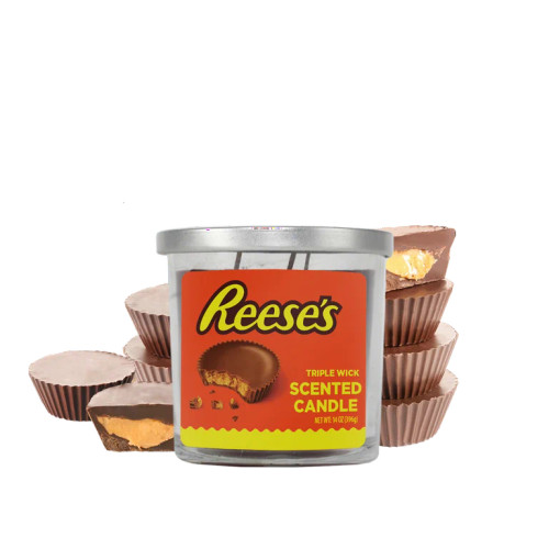 Branded Candles 14oz Reese's Peanut Butter Cup single