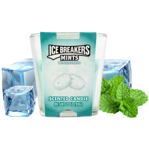 Branded Candles 3oz Ice Breakers Wintergreen single