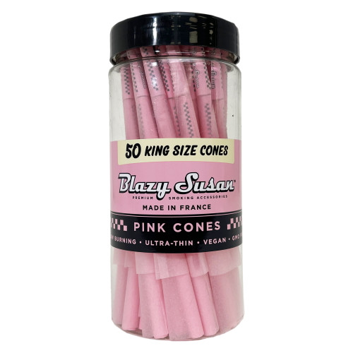 Blazy Susan Pink Rolling Papers Ks 50pk