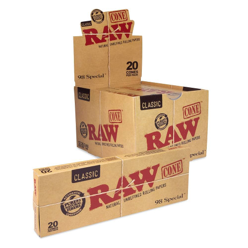 Raw Classic 20pk Pre-Roll 98 Special Cones 12bx Raw Classic 20pk Pre-Roll 98 Special Cones 12bx