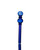 OB-96- 8" Triple Bubble Blue Glass Oil Burner Pipe