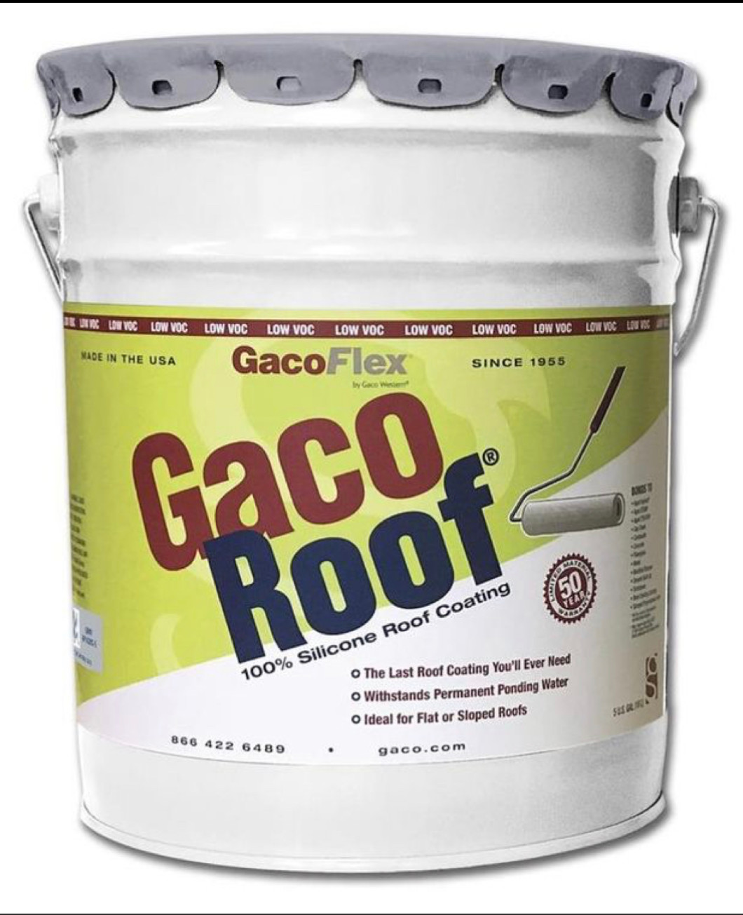 Gaco Roof 100 Silicone Roof Coating