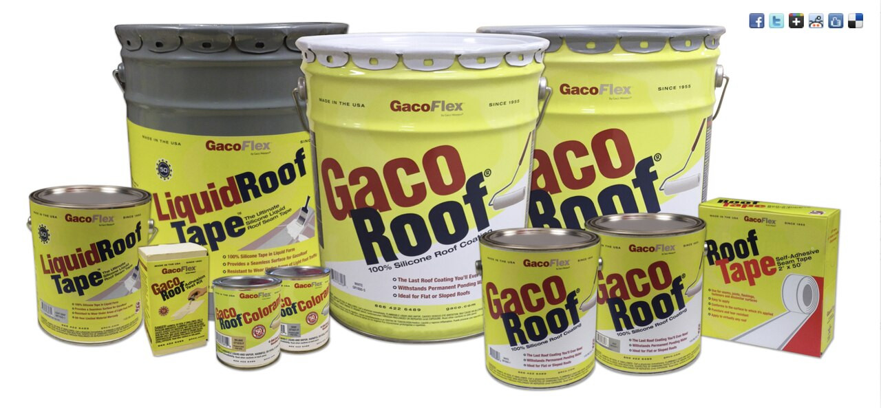 Gaco Liquid Roof Tape 100 Silicone Light Gray