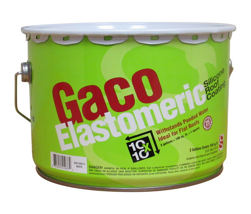 Gaco Elastomeric Silicone Roof Coating 2 Gallon White