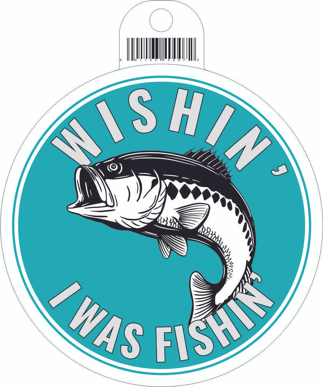 Wishing I was fishing Sticker A48