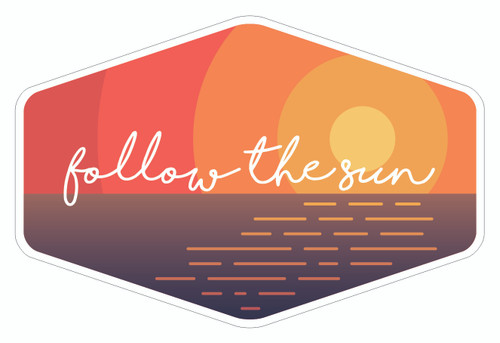 Follow The Sun Sticker A39