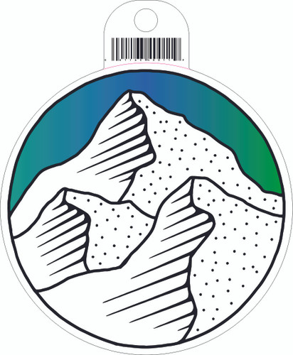 Three Sisters Mountains Sticker C11