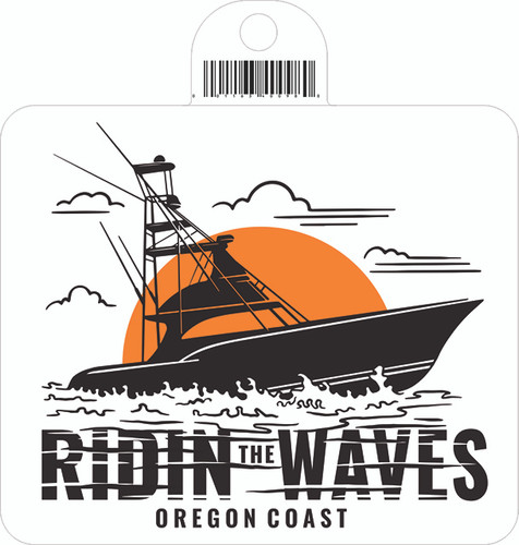 Ridin The Waves Sticker