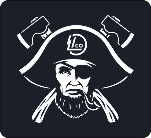 Lincoln Sticker Pirate Abe D26