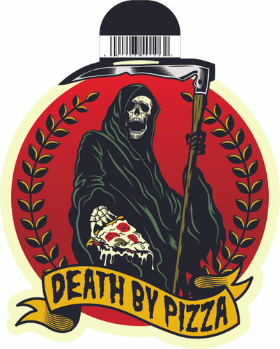 Death By Pizza Sticker B27