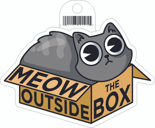Meow Outside Sticker B04