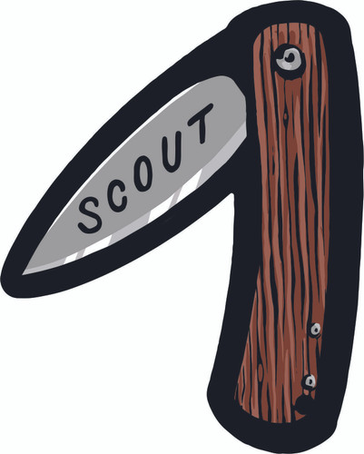 Scout Pocket Knife Sticker A42