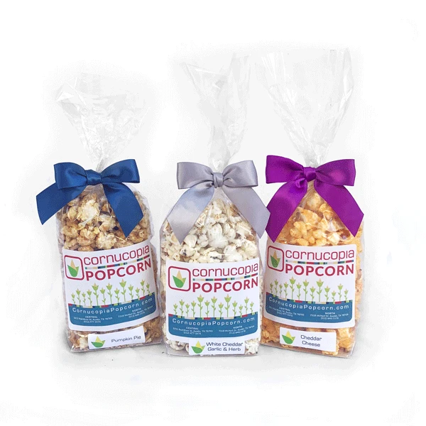 Ribbon Gift Bag - Cornucopia Popcorn