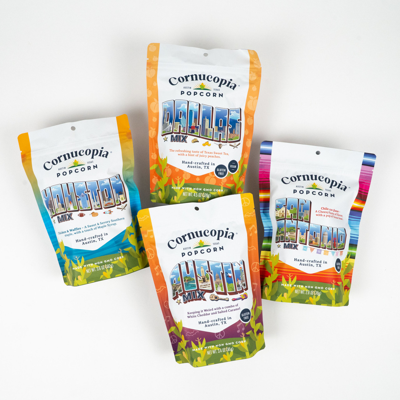 Texas 4 Pack - Cornucopia Popcorn