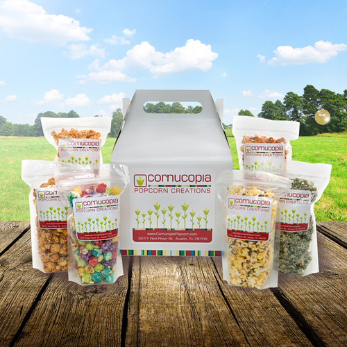 Vegan Popcorn Gift Set Cornucopia Popcorn