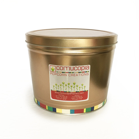 Gold Popcorn Tin (4 SIZES)