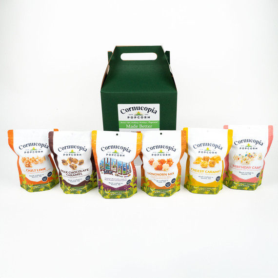 Top Flavor Gift Set (6 Pack) - Cornucopia Popcorn