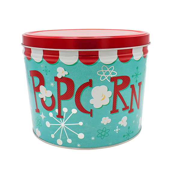 Retro Popcorn Tin