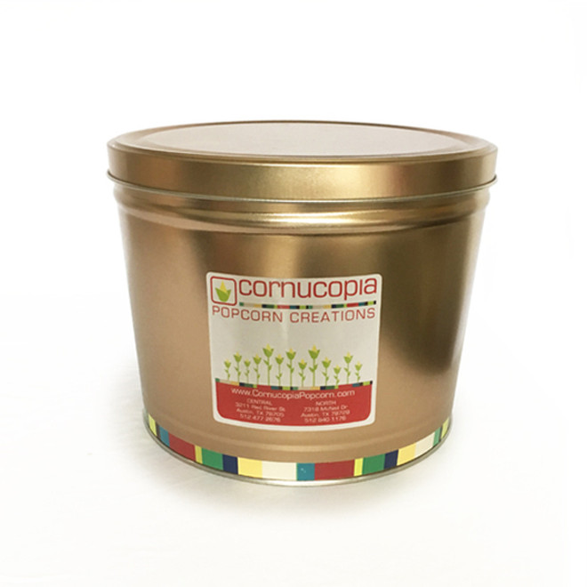 Gold Popcorn Tin (4 SIZES)