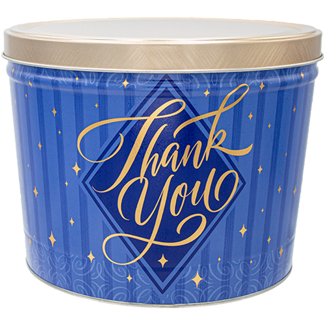 Thank You Popcorn Tin