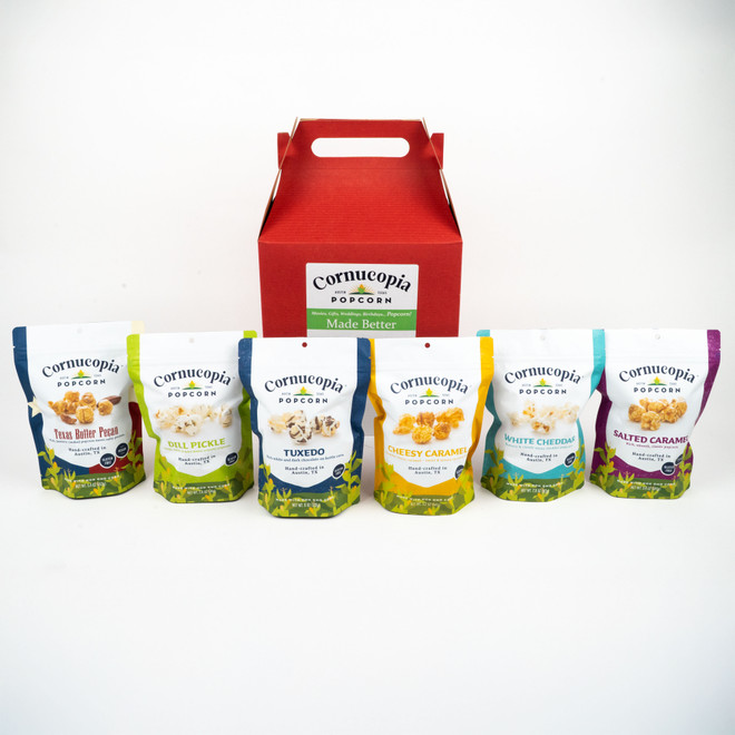 Top Flavor Gift Set (6 Pack) - Cornucopia Popcorn