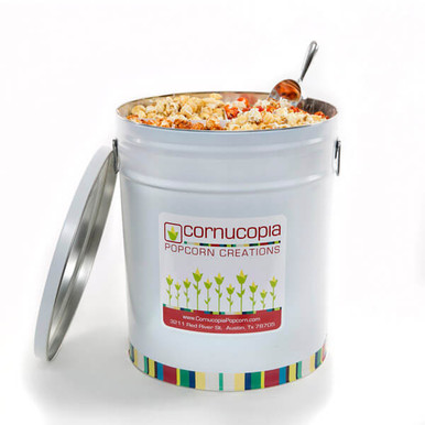 6 5 Gallon Tin Cornucopia Popcorn