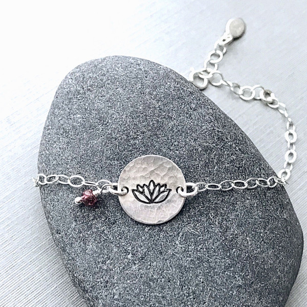 Symbol Bracelet with Birthstone