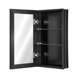 Medicine Cabinet, 14 x 24 inches, Medicine Cabinet for Bathroom with Mirror,  Aluminum Frame Bathro E415-JXYJJXJ1424I3OO5PV0