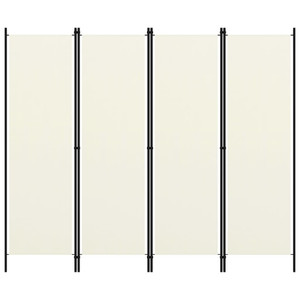  4-Panel Room Divider White 78.7"x70.9 A949-320719