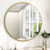 Round 24-inch Circular Bathroom Wall Mirror with Gold Frame Q280-GSFRMBVM495281736