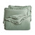 Full Size Sage Green Microfiber 3-Piece Comforter Set with Ruffled Edge Trim Q280-FUSA5699