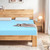 King size 3-inch Thick Gel-Infused Air Foam Mattress Topper in Light Blue Q280-KTGIMTB93528921