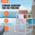 Towel Rack, 8 Bars Outdoor PVC Towel Holder, Freestanding Pool Towel Hanger Stand Next to Hot Tub,  E415-PTMJJJXBS8GCN52QDV0