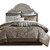 King 12 Piece Cotton Polyester Comforter Set Blue Paisley Q280-KIBL1987
