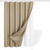 72"W x 84"H Beige Waffle Textured 3 in 1 Shower Curtain Set Q280-GRUJ1984