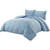 Queen Size Reversible Microfiber Down Alternative Comforter Set in Blue Q280-CBQU7357