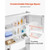 Over The Toilet Storage Cabinet, 67.44 in Height Bathroom Storage Organizer with Double Door and Ad E415-CWTRZBCSPKM37332R001V0