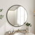 Round 30-inch Circular Bathroom Wall Mirror with Black Frame Q280-BLTMCVW5913457932