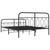  Metal Bed Frame without Mattress with Footboard Black 59.1"x78.7 A949-377137