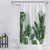 72"W x 72"H Tropical Green Leaves Botanical Polyester Shower Curtain Q280-GRNBHM7272
