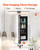 Medicine Cabinet, 16.5 x 27.5 inch, Medicine Cabinet for Bathroom with Mirror,  Aluminum Frame Bath E415-JXYJJXJ16527RZTDFV0
