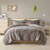 King/CAL King Grey Soft Sherpa Faux Fur 3-Piece Comforter Set with Pillow Shams Q280-KNGRDLCS894367851