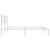  Metal Bed Frame without Mattress with Headboard White 76"x79.9 A949-376379