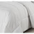 Full/Queen Traditional Microfiber Reversible 3 Piece Comforter Set in White Q280-WHFQ4357