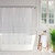 72"W x 72"H Clear PEVA Waterproof Shower Curtain Liner Magnets Bottom Hem Q280-CLWPSL1794